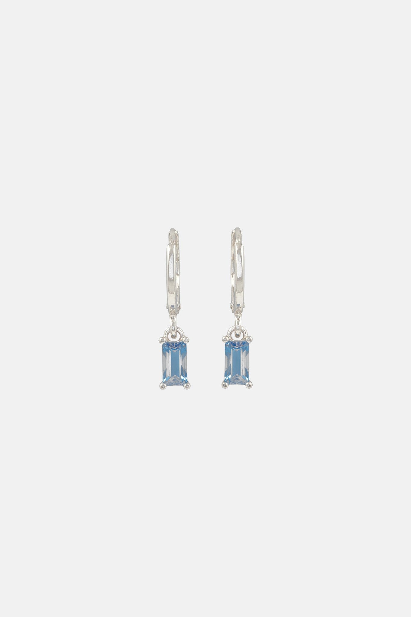 SILVER CZ BAGUETTE STUD AND HUGGIE PACK