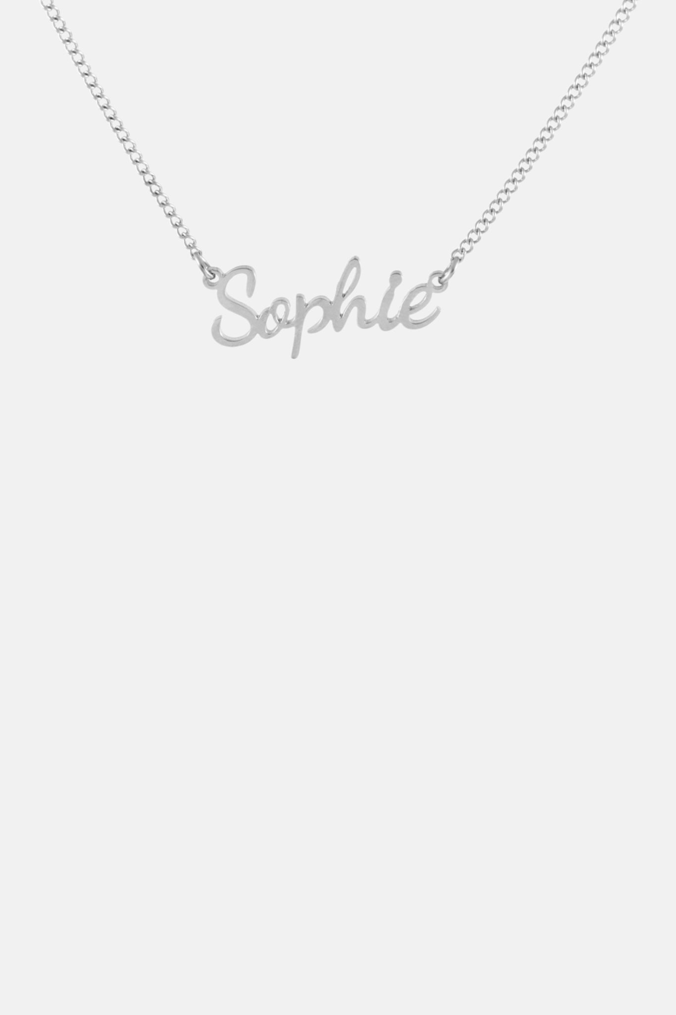8mm SILVER NAME NECKLACE