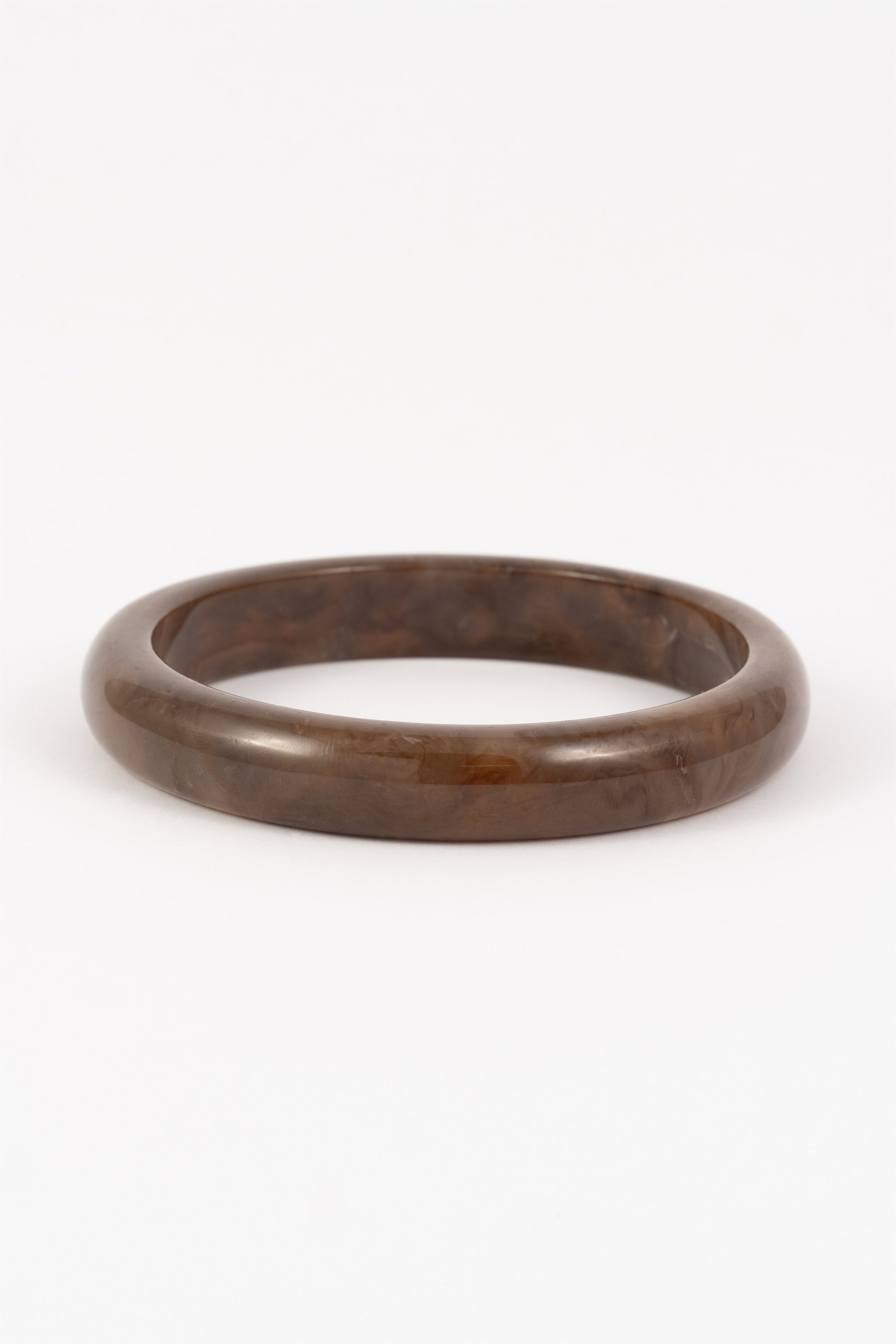 ROUNDED SLIM RESIN MARBLE BANGLE